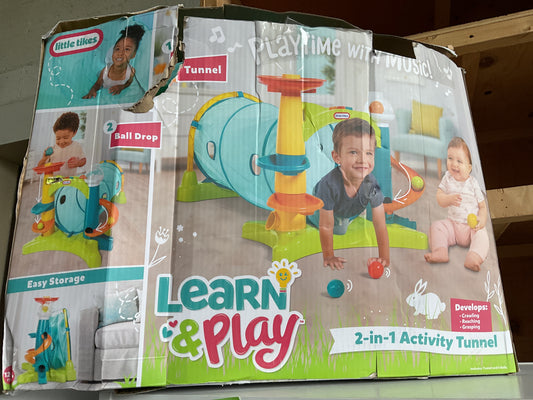 Little Tikes Learn & Play 2-in-1 Activity Tunnel with Ball Drop, Windows