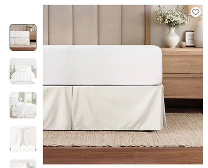 Casual Comfort Luxury Pleated 14" Hypoallergenic Wrinkle Resistant Bed Skirt - Queen