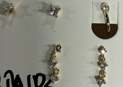 Demi Fine Jewelry - Dainty, Gold - May Have Damaged Packaging- Missing Items (see pictures)