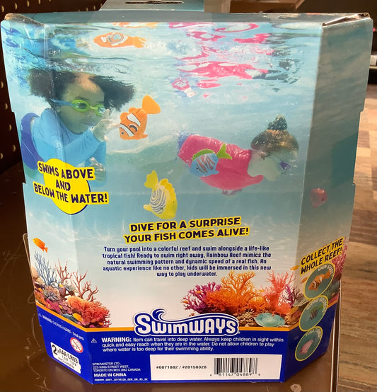 Swimways Rainbow Reef Fish, Lebron Waves: Dive Toy for Ages 5 and Up