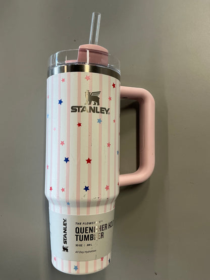 Stanley 30oz Stainless Steel Flowstate Quencher H2.0 Tumbler - MINOR COSMETIC DAMAGE DUE TO SHIPPING (see pictures) - Some May Be Missing Straws
