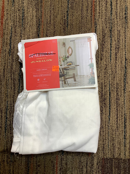 (Clearance) White Sheer Curtain