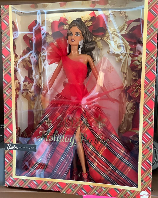 Barbie Signature 2024 Holiday Barbie Fashion Doll, Seasonal Collector Gift,