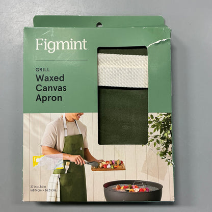 Figmint - Grill Waxed Camvas Apron - Green - Damaged Box (see pictures)