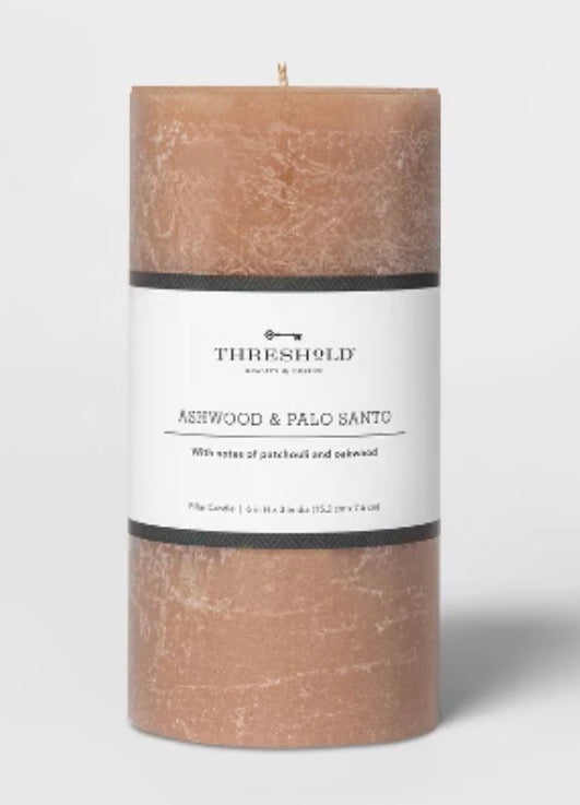7” x 4” pillar scented candle - AS IS - SOME MINOR COSMETIC FLAWS(clearance)