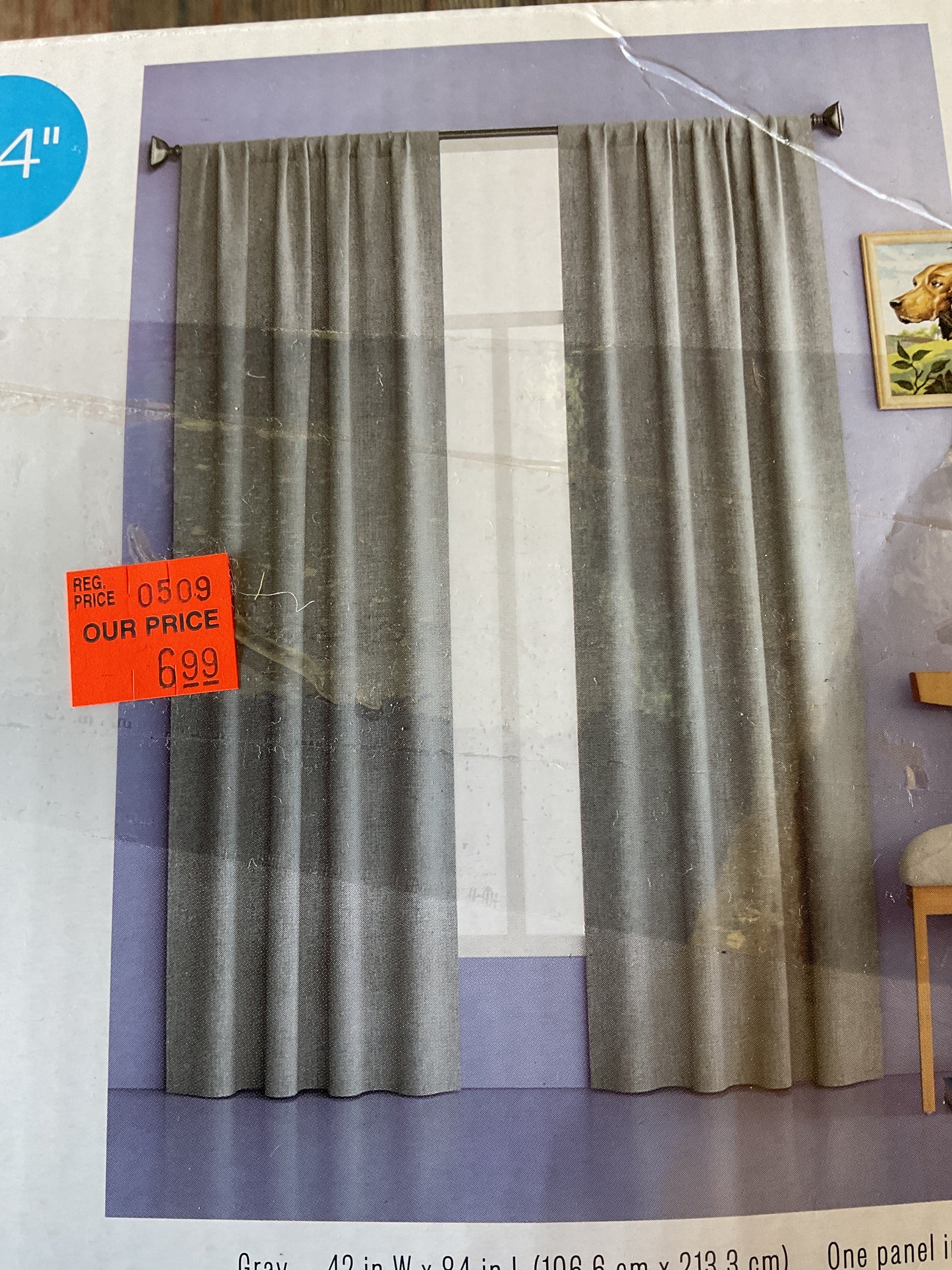 Room Darkening Curtains 84”
