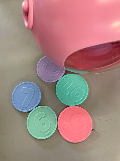THRIFTY 70 -Electronic Piggy Bank from Gigglescapes - Open Box - USED (See Pictures)- FINAL SALE- NO RETURNS - AS IS - SOME COINS MISSING