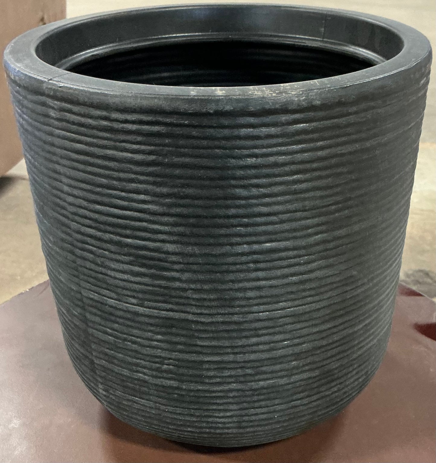 Fluted Outdoor Planters - Assorted Sizes - Minor Cosmetic Damage (see pictures) - FOR PICKUP ONLY