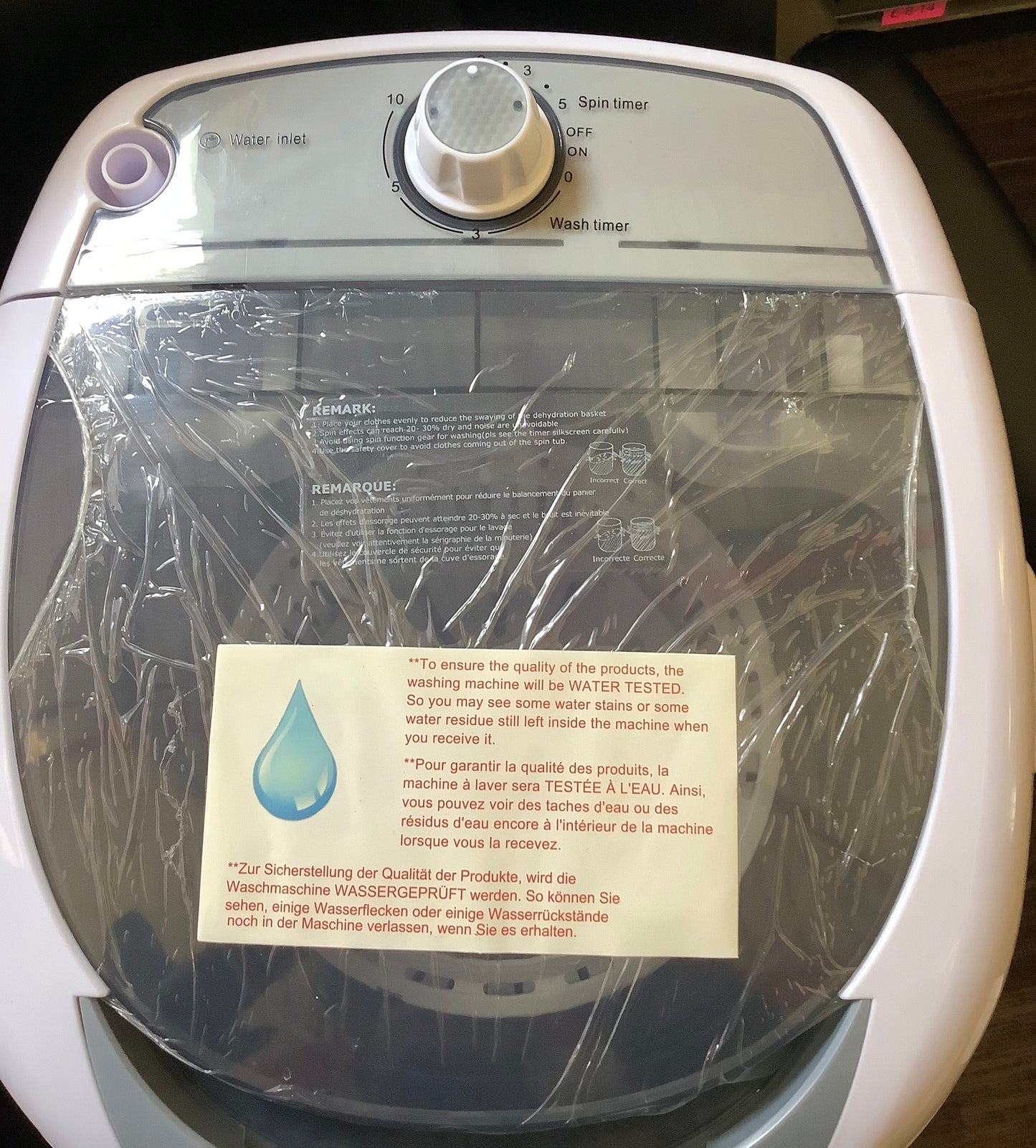 Costway Portable Washing Machine 5.5 Ibs Mini Top Load
Washer with Removable Spin-Dry Tub Gray