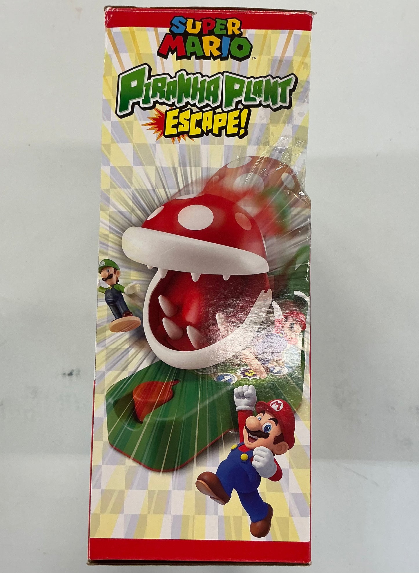 Epoch Games Super Mario Piranha Plant Escape! Game - OPEN BOX - DAMAGED BOX (Missing Mario Figure, See pictures)