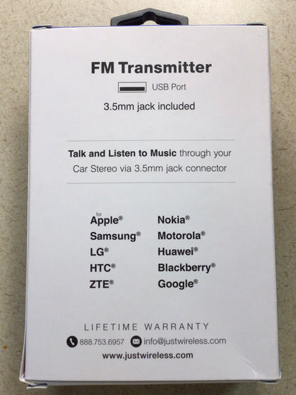 FM Transmitter USB Car Charger