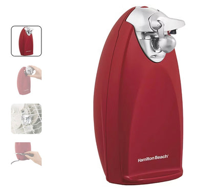 Hamilton Beach® Classic Chrome Heavyweight Can Opener in Red - Open Box - Damaged Box