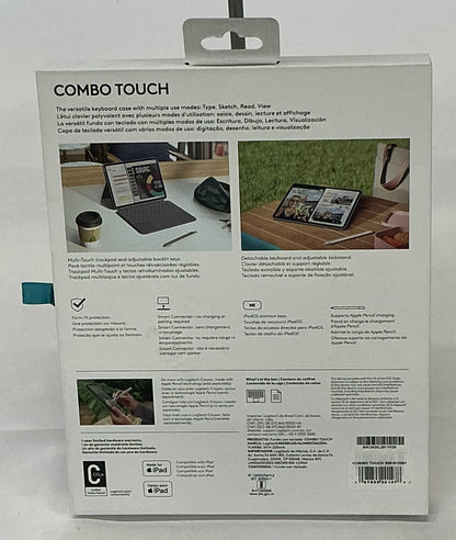 Logitech Combo Touch for iPad Air 11-inch (M2, M3 & M4), iPad Air (5th gen)