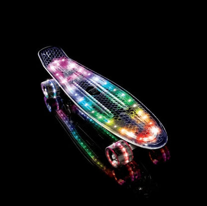 THRIFTY 70 - Cipton LED Light Up Translucent  22.5” Skateboard - Open Box - USED (See Pictures)- FINAL SALE- NO RETURNS - AS IS