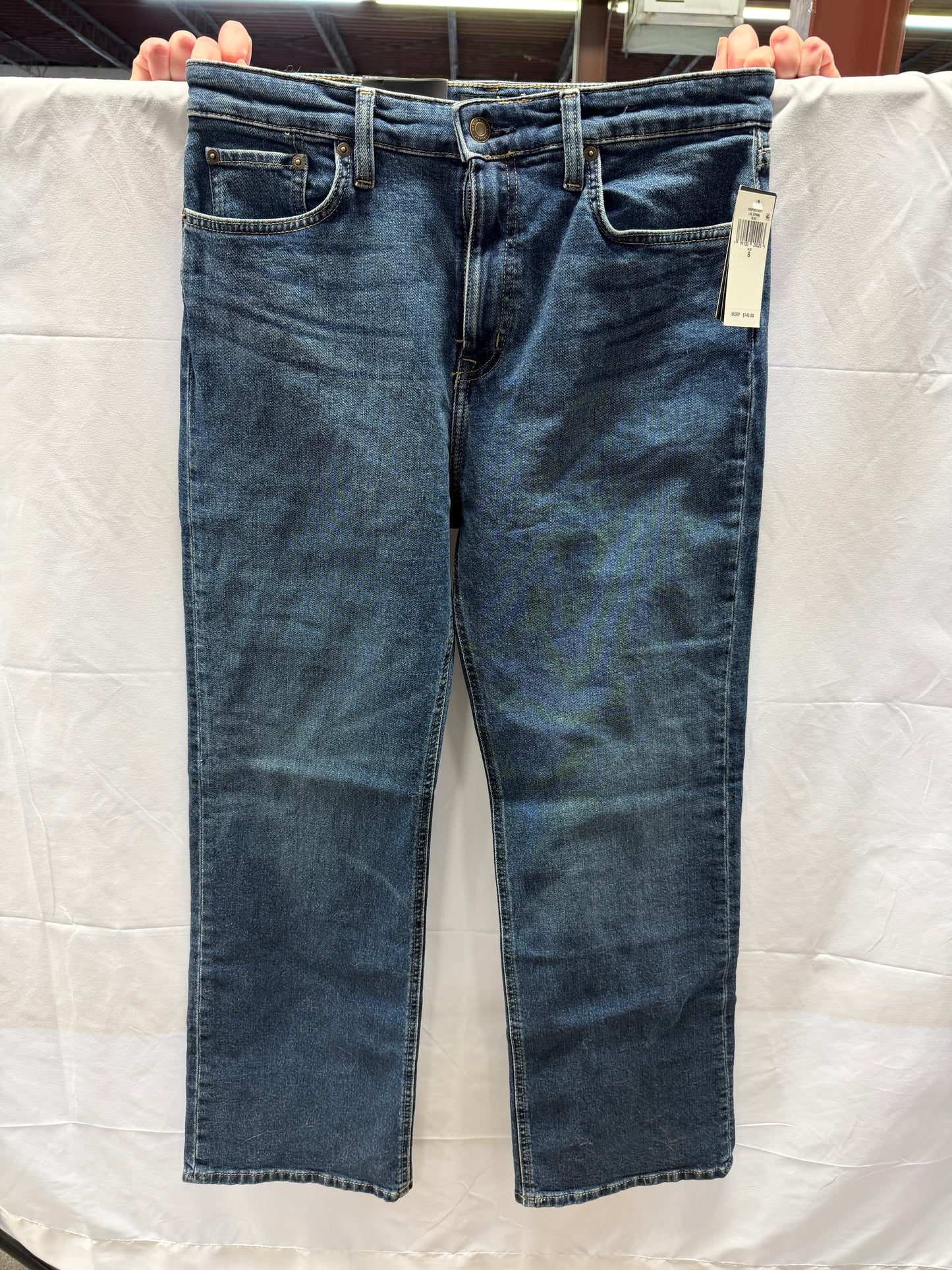 Womens Ralph Lauren High Rise Wide Straight - Size 8
