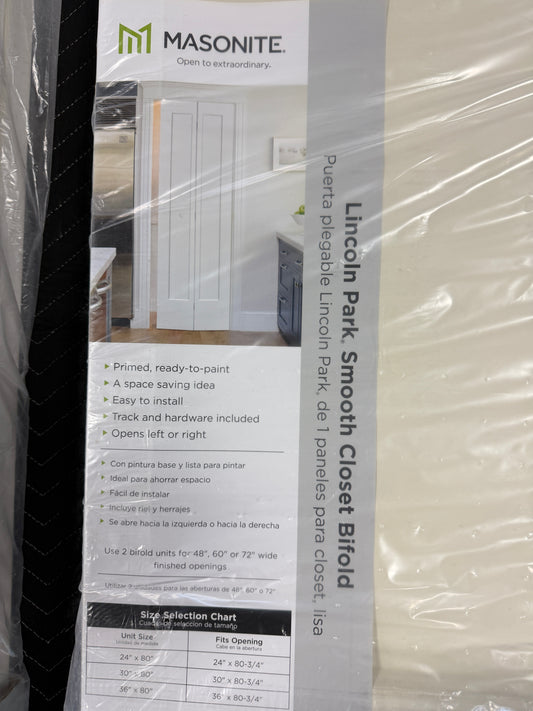 Thrifty 70 - Bifold Doors Set of 2, Color Off white, 36 x 80