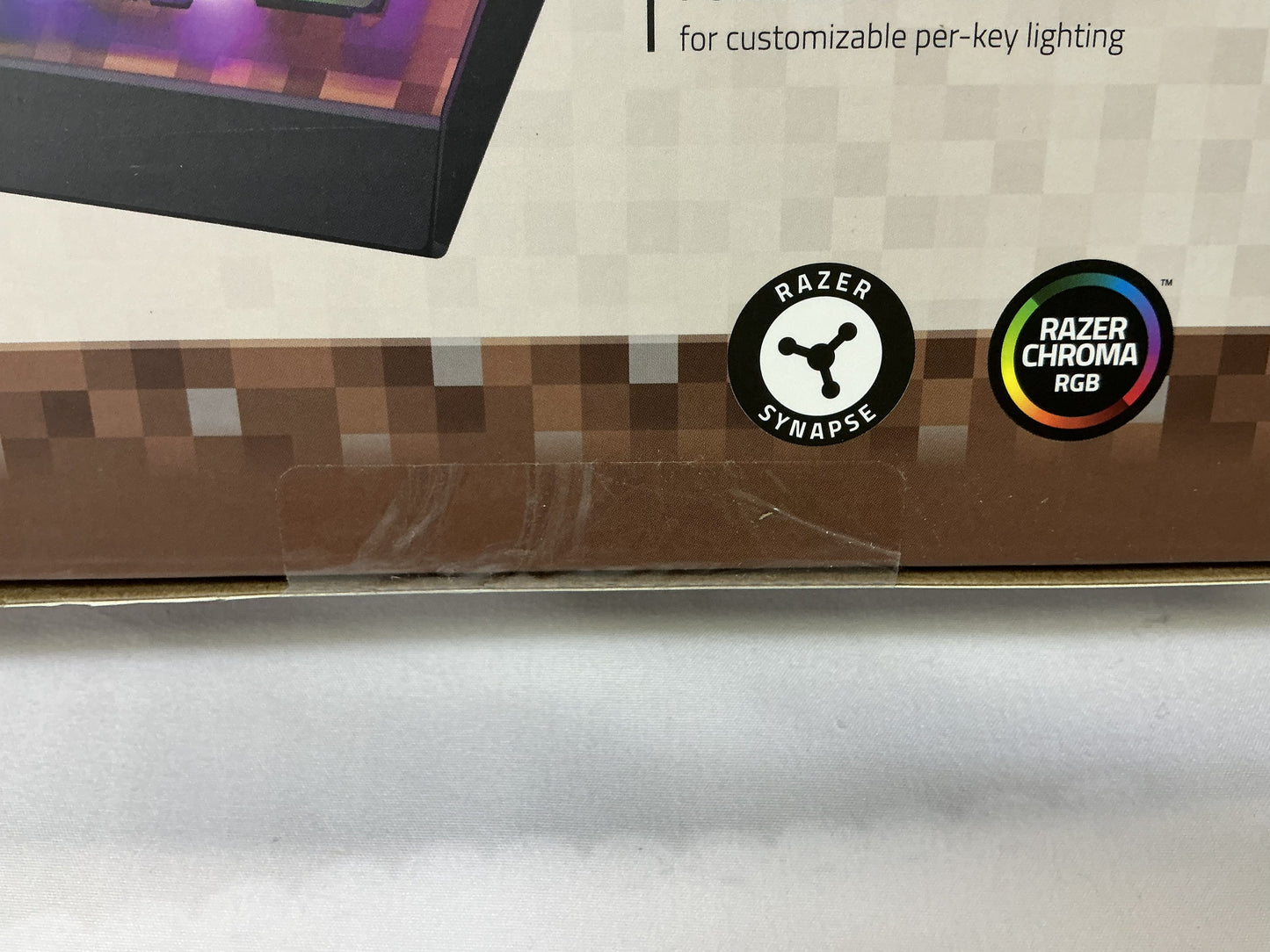 Razer BlackWidowV4 X Gaming Keyboard Green Switch - Minecraft Edition