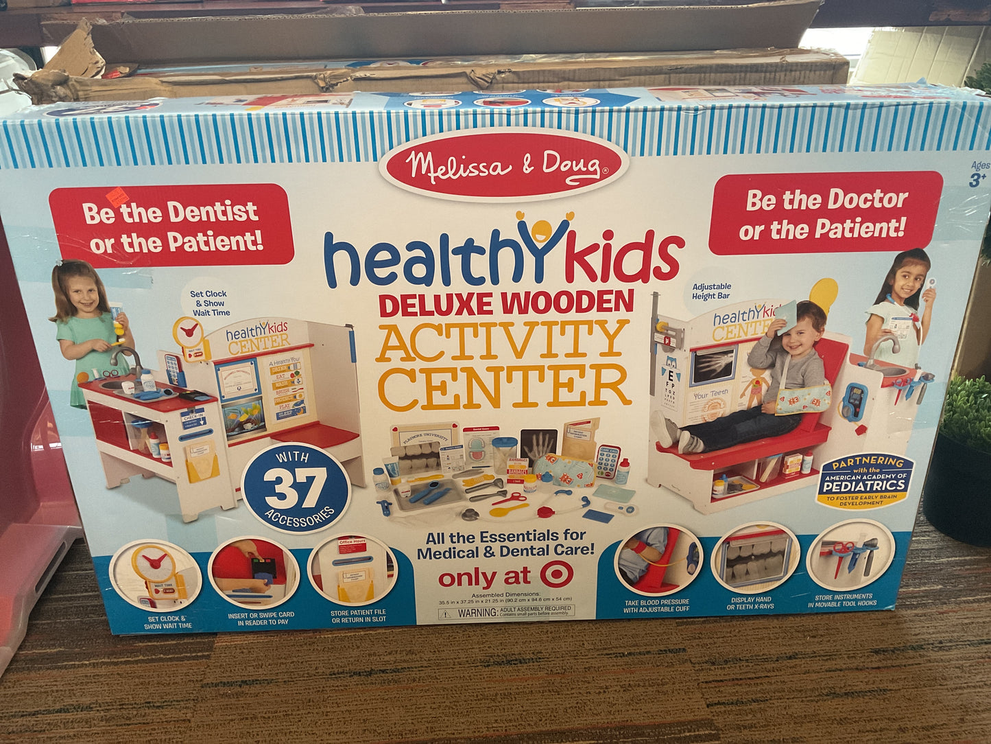 Melissa & Doug Healthy Kids Deluxe Wooden Activity Center