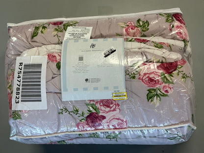 Harlow & Wzen - Ruched Comforter Set - Pink Floral - Repackaged (see pictures) - FOR PICKUP ONLY