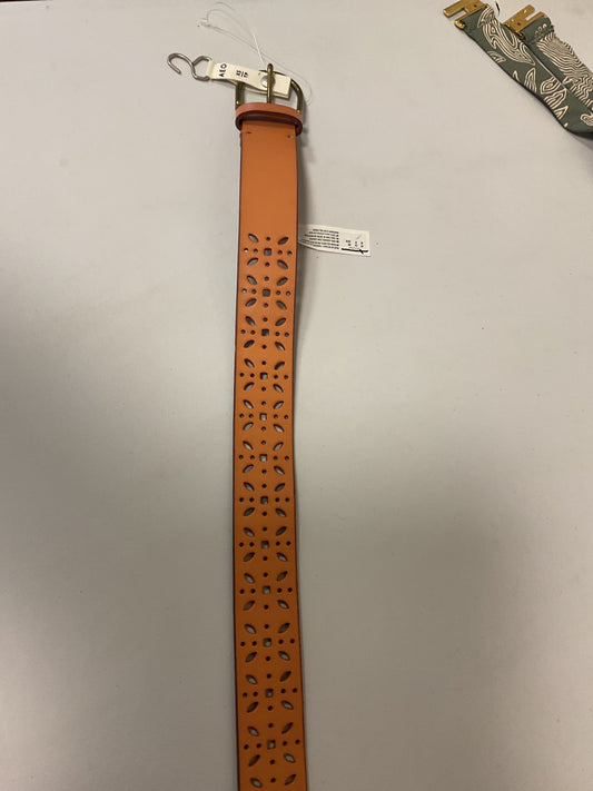 (CLEARANCE) Womans Belt Tan Narrow Leather Size XS