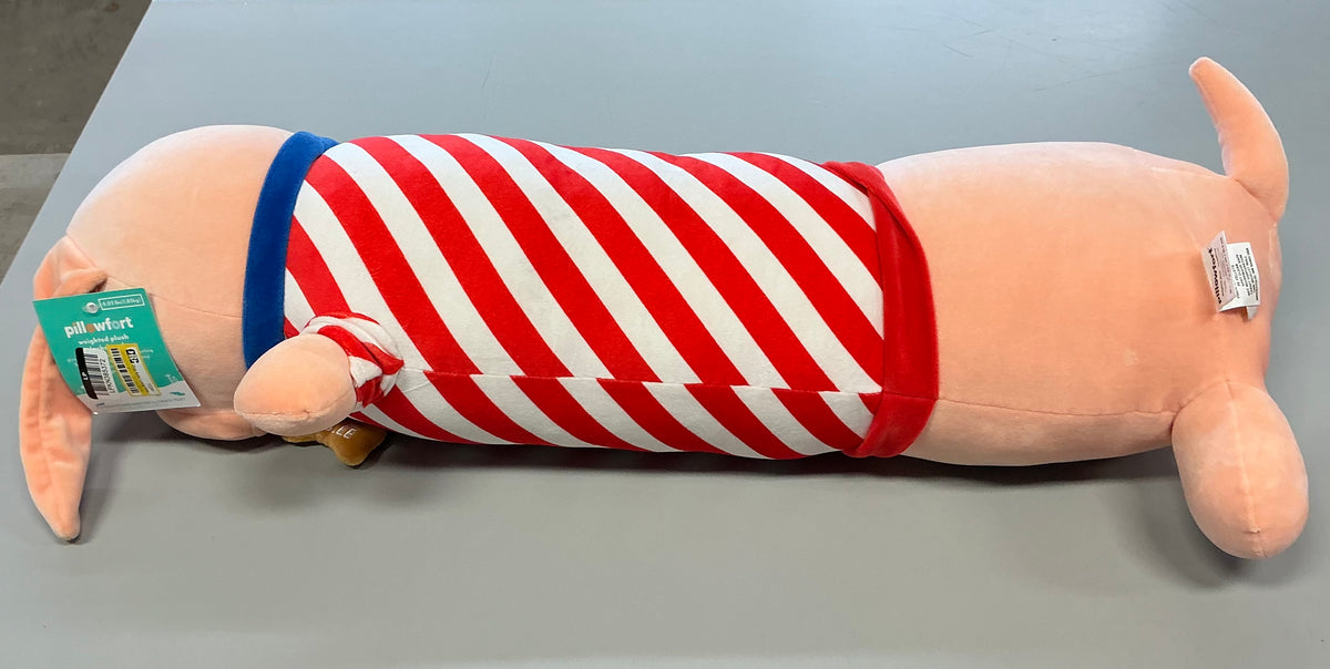 Patisserie Dog - Kids Long Weighted Plush Throw - Pillow Tan - Pillowfort - Minor Cosmetic Imperfection due to Shipping (see pictures)