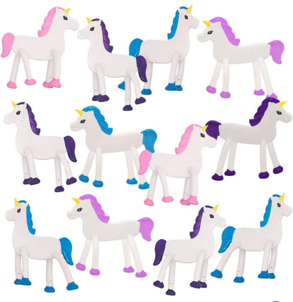 Bendable Unicorns, Set of 24 Party Favors