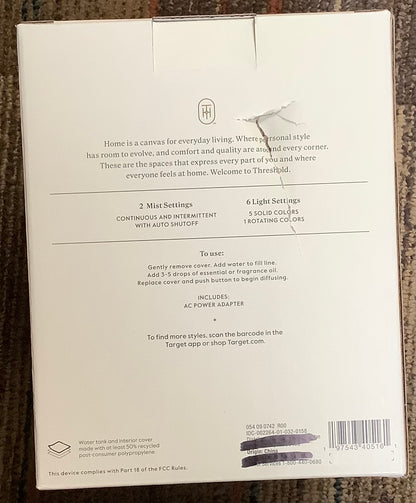 (CLEARANCE) Gold Metal Flower Cutout 200ml Medium Diffuser - Ultrasonic Aroma, 6hr Run Time, Auto Shut-Off