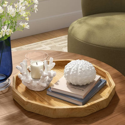 15" Bleached Wood Tray - Threshold™