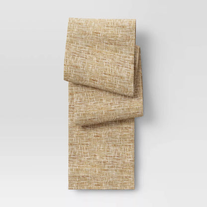 14x108" Textured Ramine Hemp Table Runner Natural - Threshold™