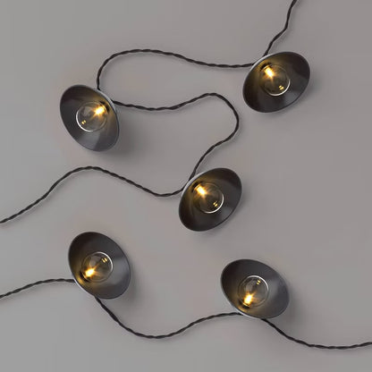 10ct LED Hood Outdoor Lantern String Lights - Threshold™ - Damaged Packaging