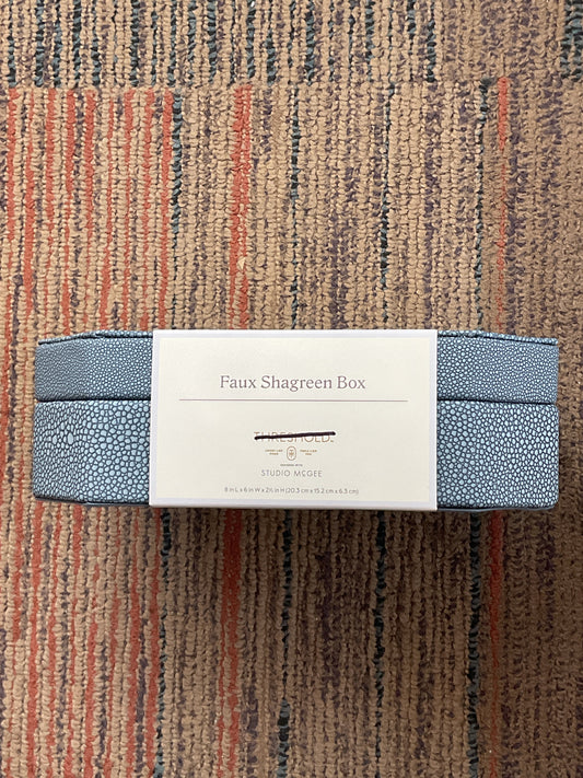 Faux Shagreen Box