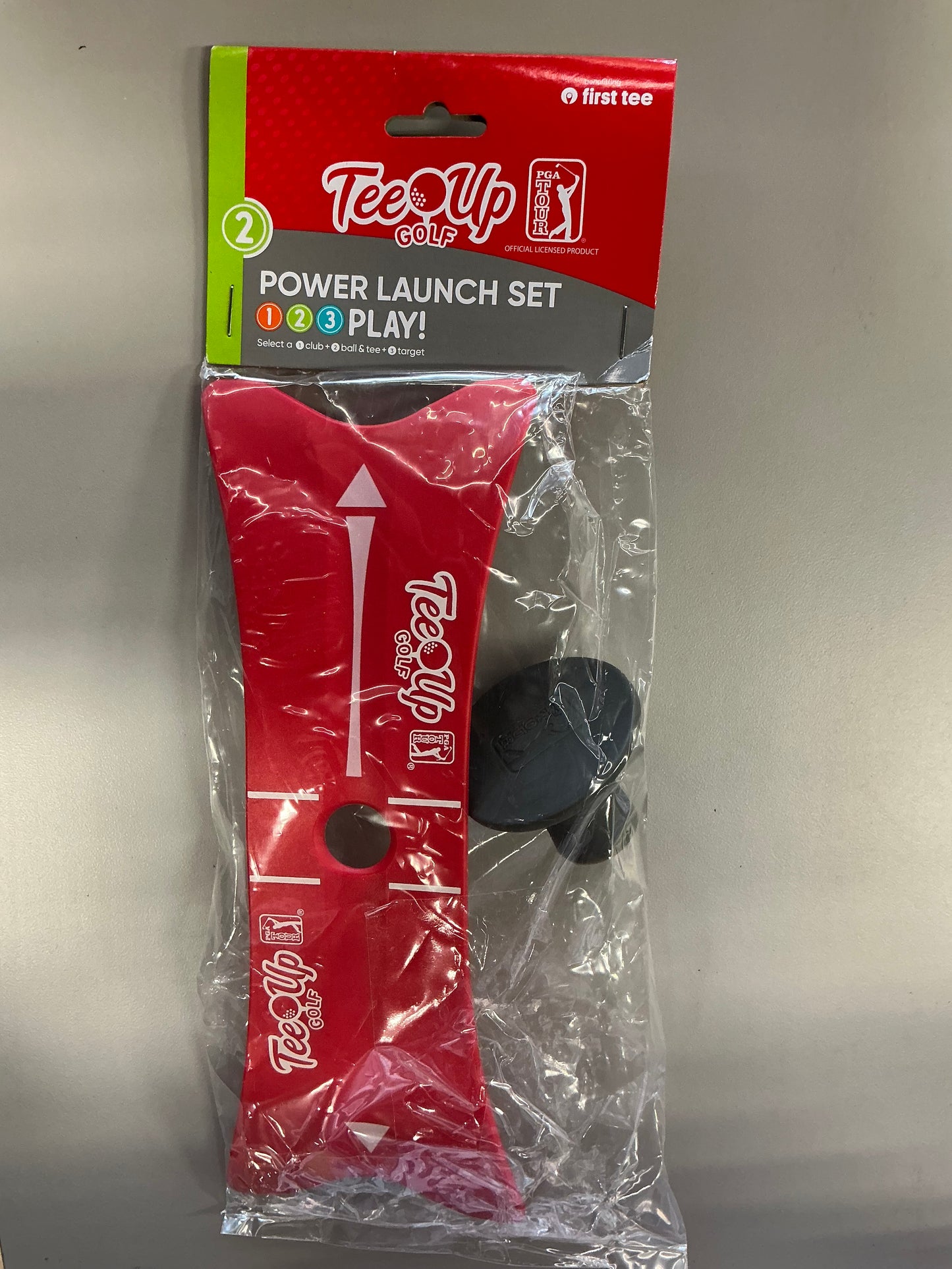 PGA Tour Tee Up Power Lauch Set (Balls Sold Separately) - Missing one Rubber Tee (see pictures) - Damaged Packaging