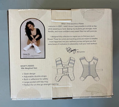 Blogilates 10 Pound Weighted Vest - Red - Open Box
