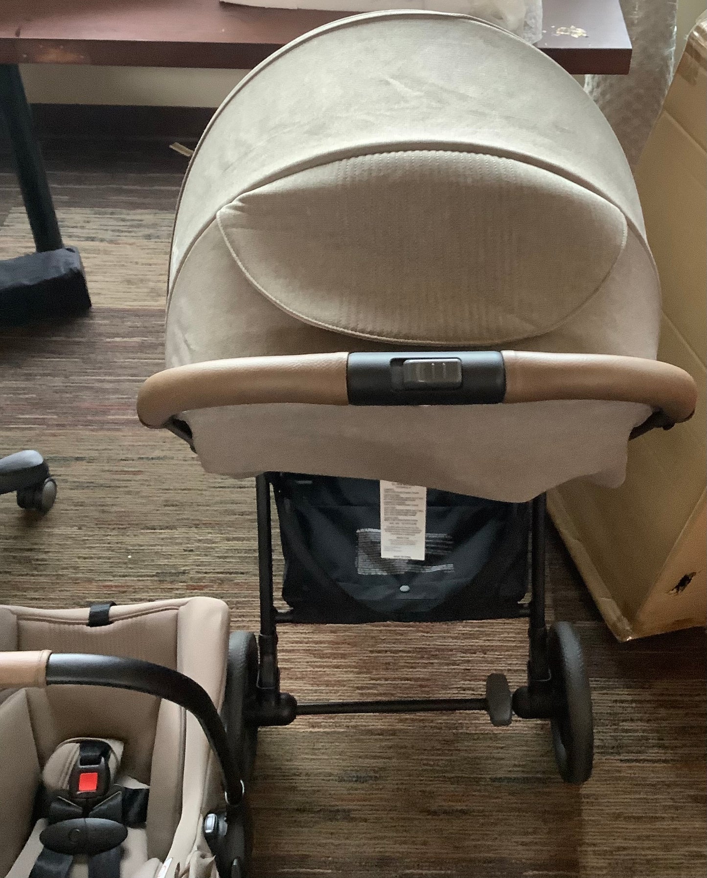 Joie Nutmeg Travel System with Mint Infant Car Seat - Maple