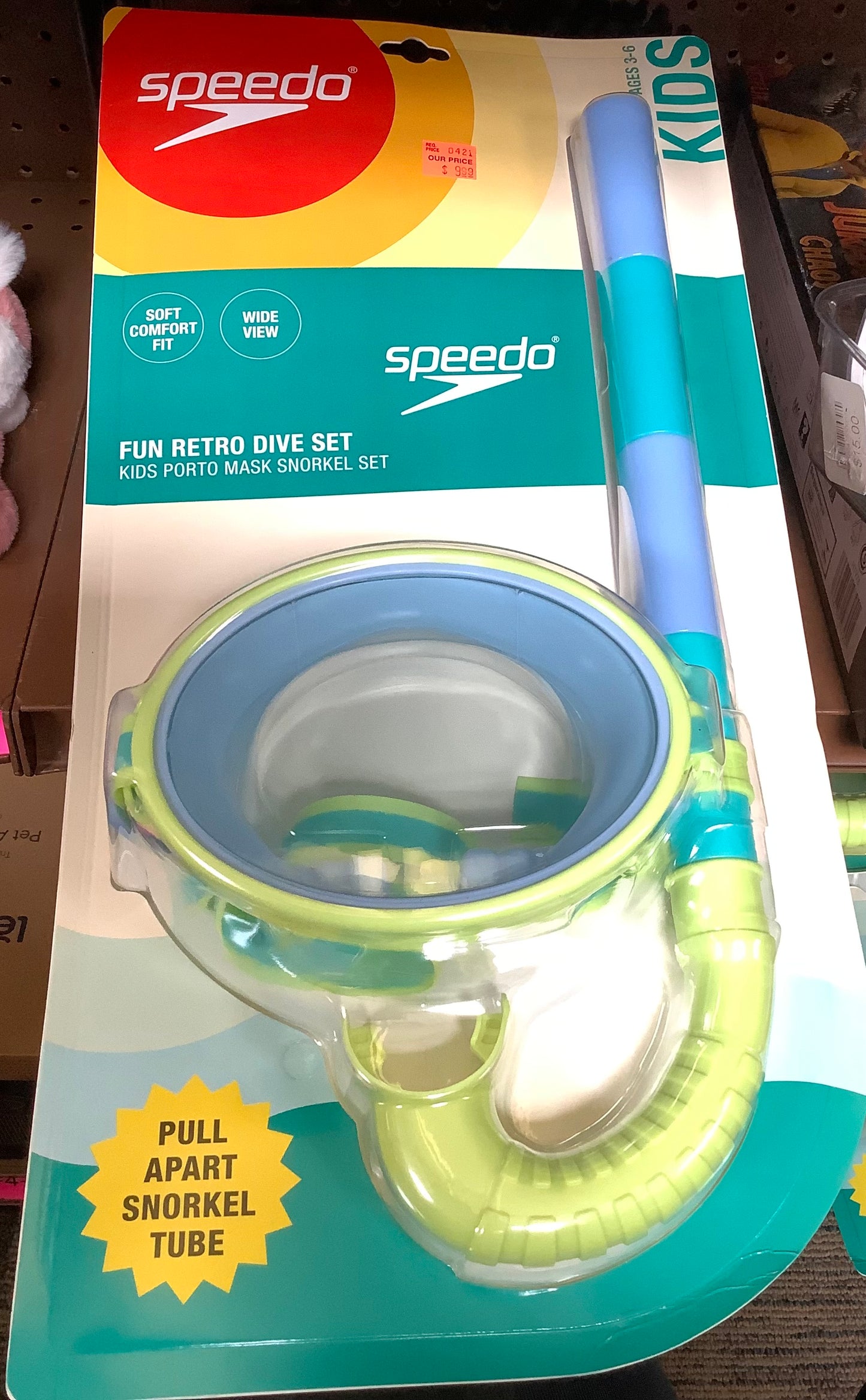 (Clearance)FINAL SALE Speedo-Fun Retro Dive Set