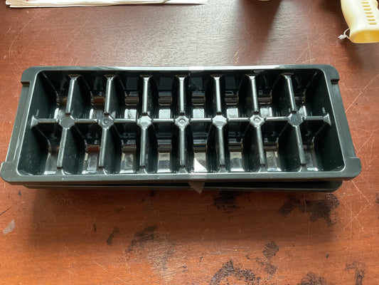 Plastic 2pk Ice Tray - Black