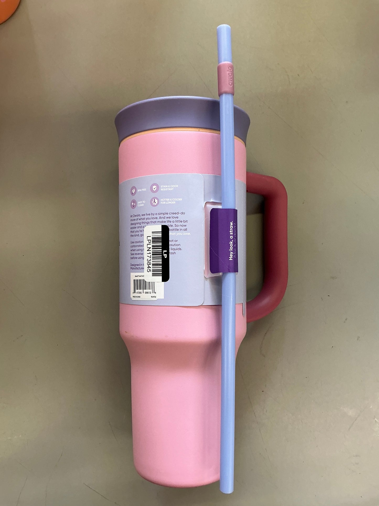 Owala 40oz Stainless Steel Straw Tumbler - SOME MAY BE MISSING STRAW - MINOR COSMETIC DAMAGE (see pictures)