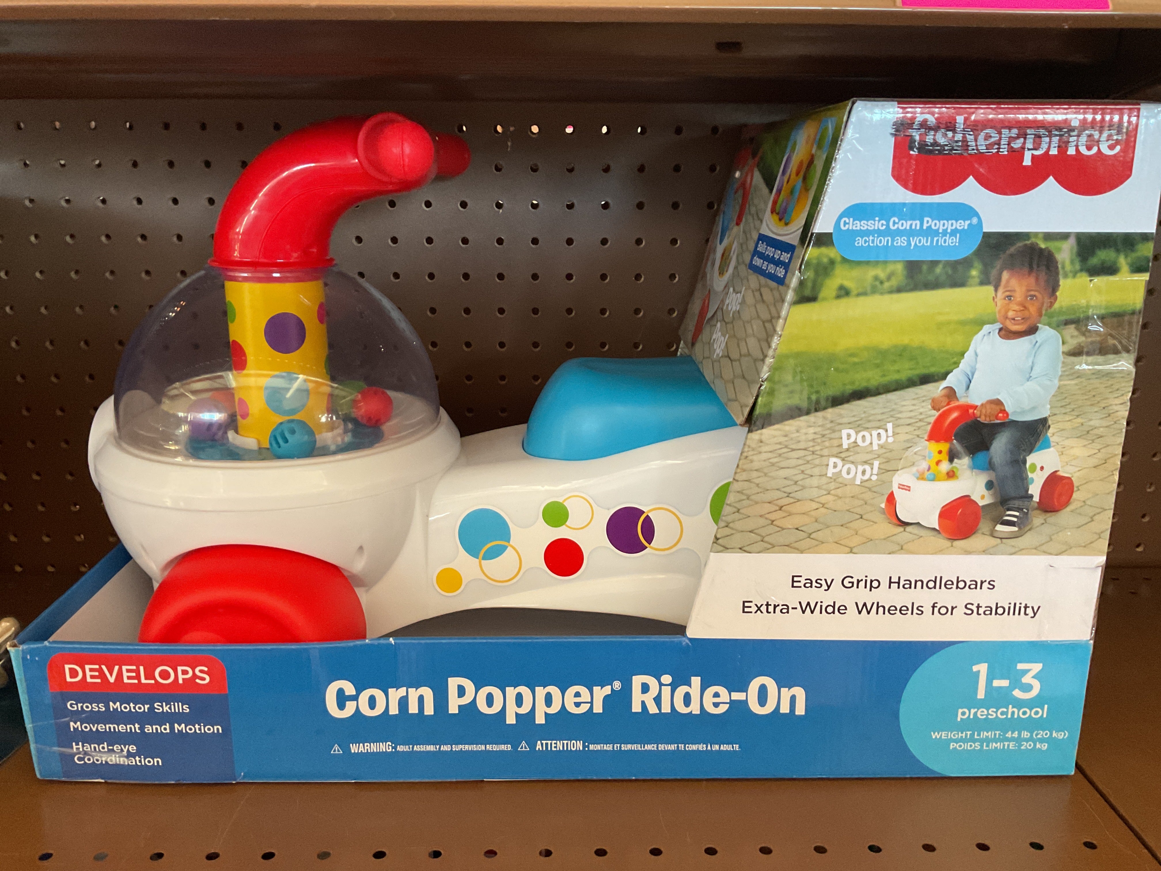 Fisher-Price Classic Corn Popper Ride-On with Interactive Play (NEW ...