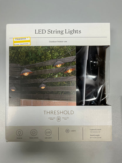 10ct LED Hood Outdoor Lantern String Lights - Threshold™ - Damaged Packaging