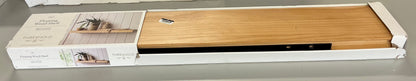 36" Floating Wood Shelf - Natural - Threshold™: Modern Storage, Open Shelving, Wall Mount, 33lb Capacity - Open Box (see pictures) - FOR PICKUP ONLY