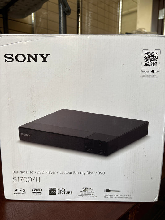 Sony BDP-S1700U Blu-ray Player with DVD Upconversion and HDMI cable