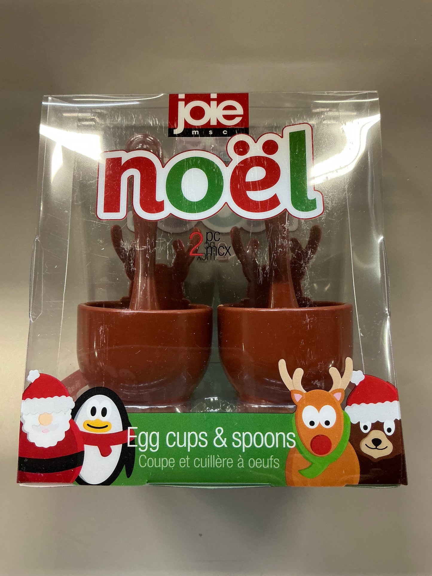 Joie - Noel Egg Cups & Spoons - 2 pc