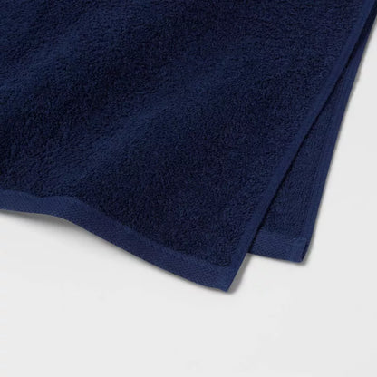 Everyday Hand Towel - Navy - Room Essentials™: Cotton Terry, Midweight, Machine Washable, OEKO-TEX Certified