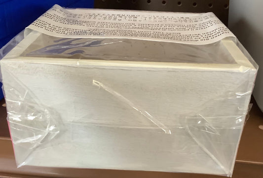 CLEARANCE - FINAL SALE - Wood Drawer organizer 5x5- White Wash