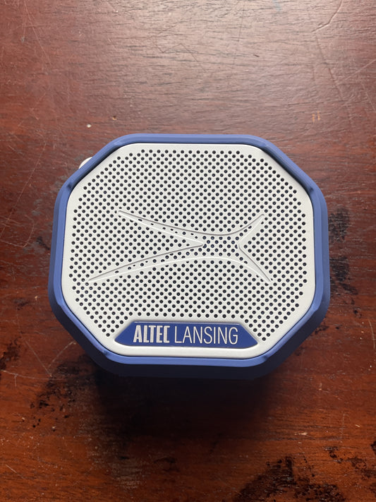 Altec Lansing Portable Bluetooth Speaker - Blue/White
