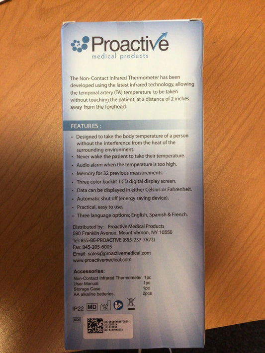 Proactive Medical Products Non-Contact Infrared Thermometer