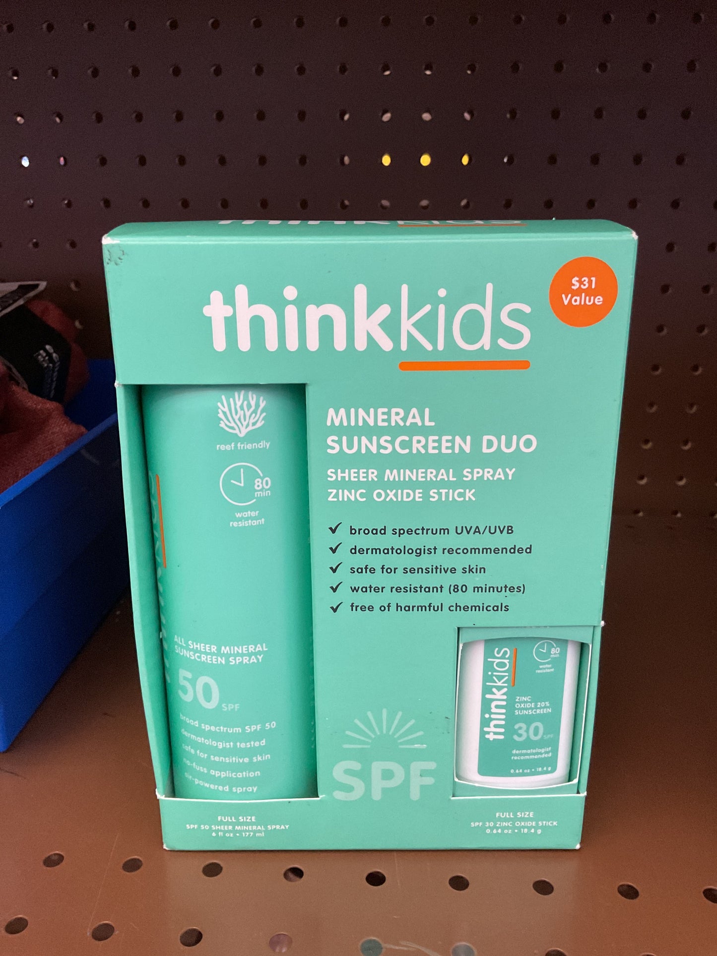 thinkbaby Safe Baby Sunscreen Spray and Sunscreen Stick - SPF 30