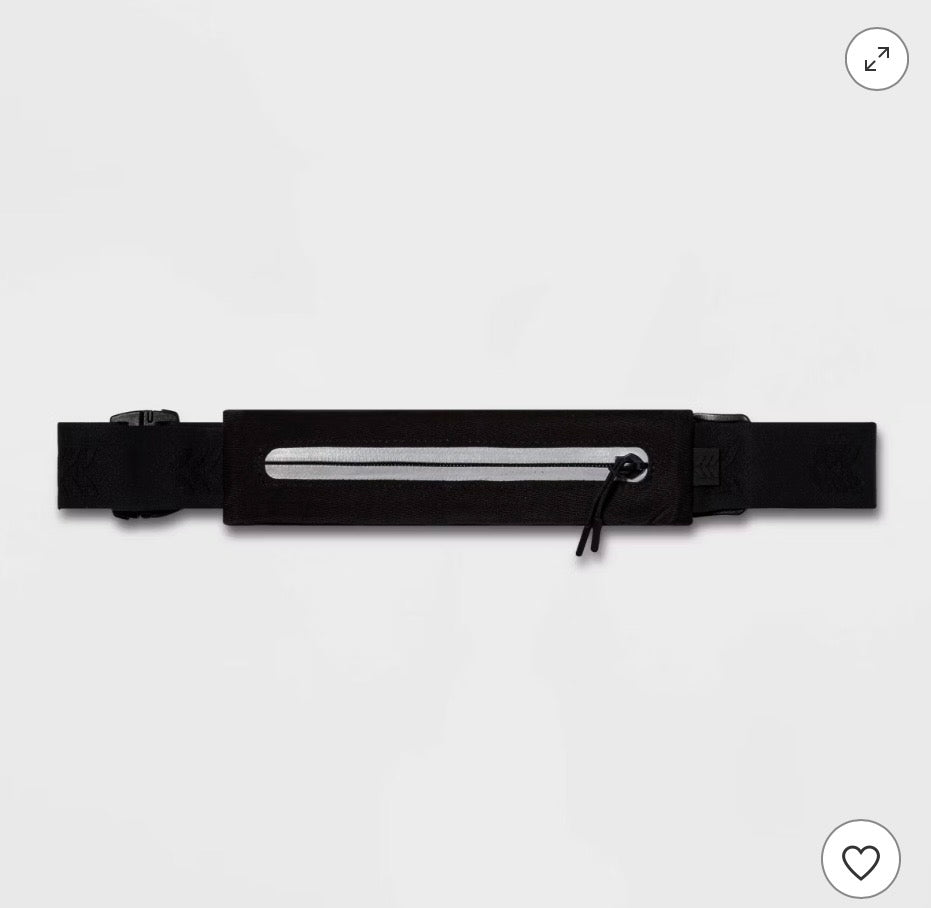 Waist Band Black - Lightweight Polyester Fanny Pack - Damaged Packaging (see pictures)