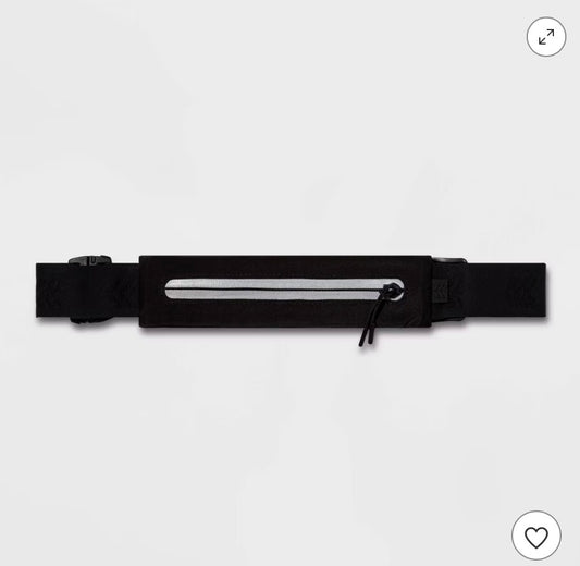 Waist Band Black - Lightweight Polyester Fanny Pack - Damaged Packaging (see pictures)