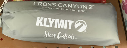 CUSTOM GROUND TARP-Klymit 2-Person Cross Canyon Tarp Footprint 84 X 51.5 in
